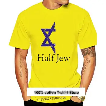 Camiseta de media Žid para hombre y mujer, camiseta divertida de media estrella azul de David, orgullo hebreo, novedad