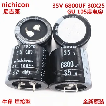 2 KS/10PCS 6800uf 35v Nichicon GU 30x25mm 35V6800uF modul Snap-in PSU Kondenzátor
