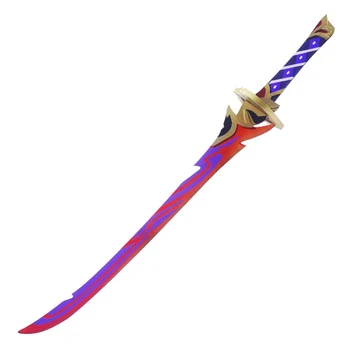 Hra Genshin Vplyv Cosplay Zbraň Rekvizity Kagotsurube Isshin Jednou rukou Meč Drevené Dlhý Nôž Anime Cosplay Kostým Príslušenstvo