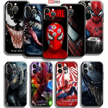 Marvel Spiderman Jed Pre Apple iPhone 13 12 11 Pro Max 13 12 X Mini XR XS Max 5 6 6 7 8 Plus SE2020 Telefón Prípad Späť Carcasa