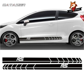 Auto Accessaries Auto Nálepky Strane Racing Stripes Odtlačkový Grafika /Tuning Auta Sticke pre Ford Fiesta