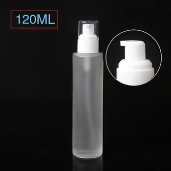 120ml matné/zelená/modrá/biela sklenená fľaša bieleho čerpadla jasné vekom séra/mlieko/emulzie/nadácie/toner podstate kozmetické balenia