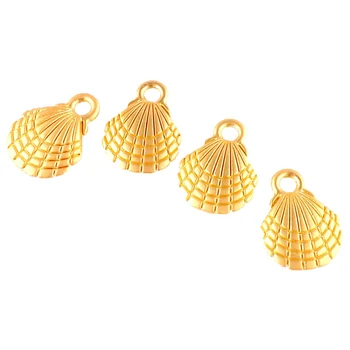 20pcs Zlatá Farba Tichom Shell Conch Kúzlo Prívesok DIY Handmade Šperky, Doplnky 23393