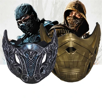Mortal Kombat Sub-Zero Kuai Liang Scorpion Hanzo Hasashi Maska Cosplay Kostým Prilby PVC Masky Maškaráda Halloween Party