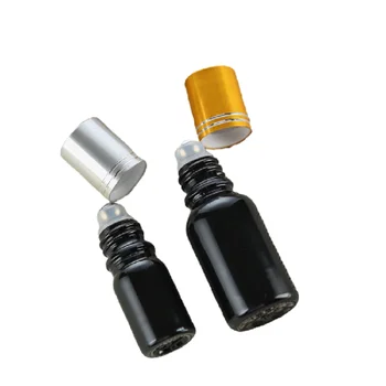 Čierne Sklo Navi Fľaša 10 ML 15ML 20ML 30 ML 50 ML 100 ML Kozmetická Balenie Rolka na Fľaše na Esenciálny Olej 15pcs/veľa