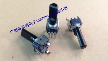 5 ks Taiwan Fuhua značky RK09 typ potenciometer B10k s centrálnym polohy hriadeľa dĺžka 17 mm polovicu rukoväť