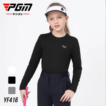 PGM golfové dna shirt dievčatá dlhým rukávom T-shirt móda na jeseň a zimu úsek detské oblečenie oblečenie studenej a teplej