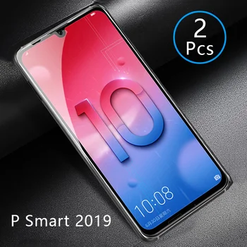 2 ks Tvrdeného Skla Pre Huawei P Smart 2019 Prípade Úplné Pokrytie Screen Protector Ochranná Telefón Bezpečnosti Tremp Na Psmart 2019 6.21