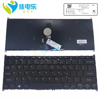 Americká angličtina UK podsvietenia klávesnice Pre Acer Swift 5 SF514-52 SF514-52T-50ae notebook PC klávesnice s podsvietením SV3P-A70BWL NKI1313013