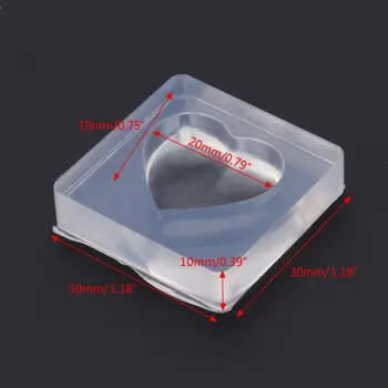 Šperky Silikónové Formy 3D Srdce Tvar Prívesok Epoxidové Živice Šperky DIY Plavidlá Nástroj 