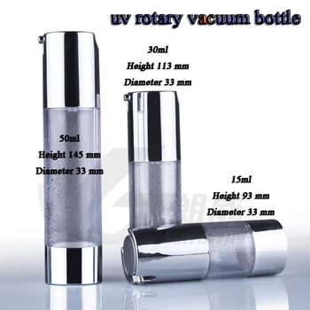 30ml(30pcs/lot) UV striebro airless čerpadla fľašu s čistou tela ,mlieko fľašu používa na Kozmetické Kontajner