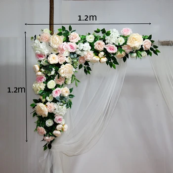 1pc 120 cm Svadobné arch kvet riadok kvetinový umelé kvety stenu svadobné fáze pozadí Domov ozdobné falošné kvet displej