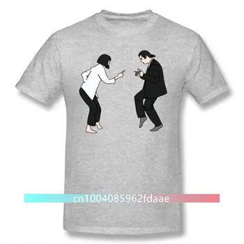 Dobré Vibrácie T Shirt Pulp Fiction T-Shirt Pláži Úžasné Tee Tričko Krátke Rukávy Nadrozmerná 100% Bavlna Muž Vytlačené Tričko