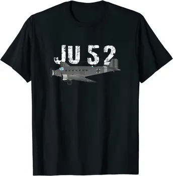 Pánske Ju-52 T-Shirt Parašutistov Dopravy Stroj Letiaci Muži T-Shirt Short Bežné 100% Bavlna Tričká