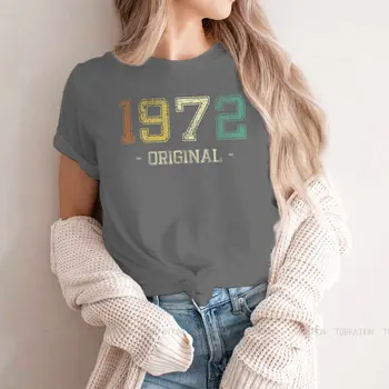 Originálny Vintage Retro 50. Narodeninám Módne Tričko 1972 2022 50 Rokov Dievča 5XL Harajuku Textílie T Shirt O Krk Veľká Veľkosť