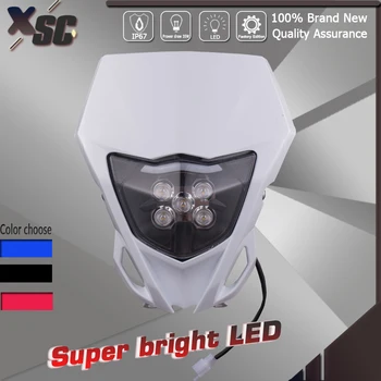 Motocykle LED Vedúci Svetlo Svetlometu Svetlomet Vedúci svetlo Motocyklové Príslušenstvo Lampy Nečistoty Pit Bike