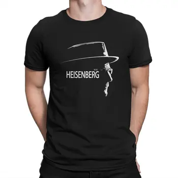 Muži T-Shirts Heisenberg BLack Blázon Čistej Bavlny Tee Tričko Krátky Rukáv Breaking Bad Walter White TV T Shirt Posádky Krku Topy
