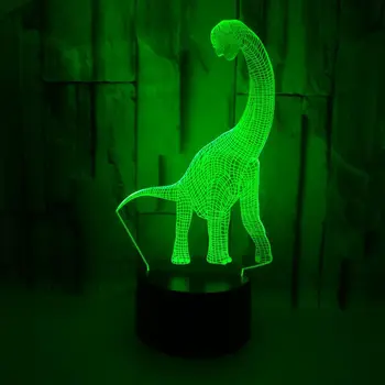 3D LED Nočné Svetlo Dinosaur7 Farba Svetla Domáce Dekorácie Lampa Úžasné Vizualizácie Ilúzie Zviera 3d Atmosféru Lampa Dieťa Darček