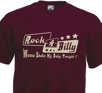 Zábavné Oblečenie Bežné Krátke Sleeve T-Shirt Rock A Billy Rockabilly 50 60 Rock ' n ' Roll Retro Vintage Starej Školy T-Shirt