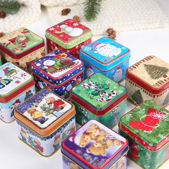 Box Vianočné Cukrovinky Storagecookie Plechovky Organizerpresent Kontajner Tinlids Darček 