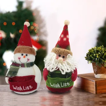 Nový Rok 2023Cute Vianočné Bábiky Santa Claus Snehuliak Elk Noel Vianočný Strom Dekorácie pre Domov Vianoce Navidad 2022 Deti Darček